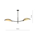 Emibig Emibig LOTUS 2 BLACK/RATTAN - Créez une ambiance chaleureuse chez vous