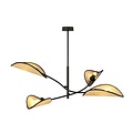 Emibig Emibig LOTUS 4 Schwarz/Rattan - Stilvolle Deckenlampe für jedes Zuhause