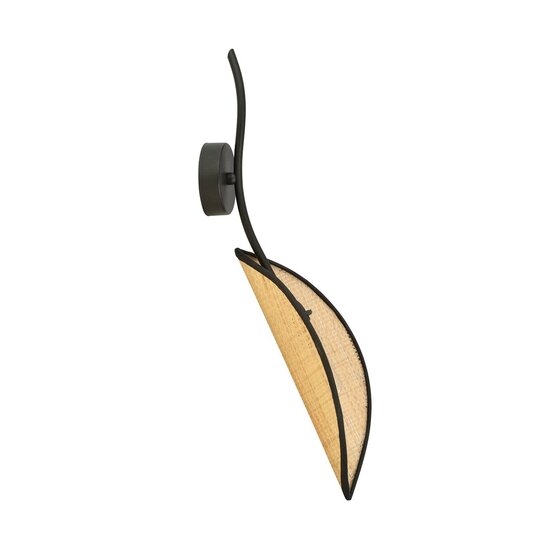 Emibig Emibig LOTUS K1 Negro/Ratán - Lámpara de pared con estilo para tu hogar