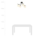 Emibig BOSTON 4 BLACK/OPAL - Moderne Deckenlampe für stilvolle Beleuchtung