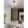 Emibig Emibig BOSTON 6 BLACK/OPAL - Moderne Deckenlampe für jeden Raum