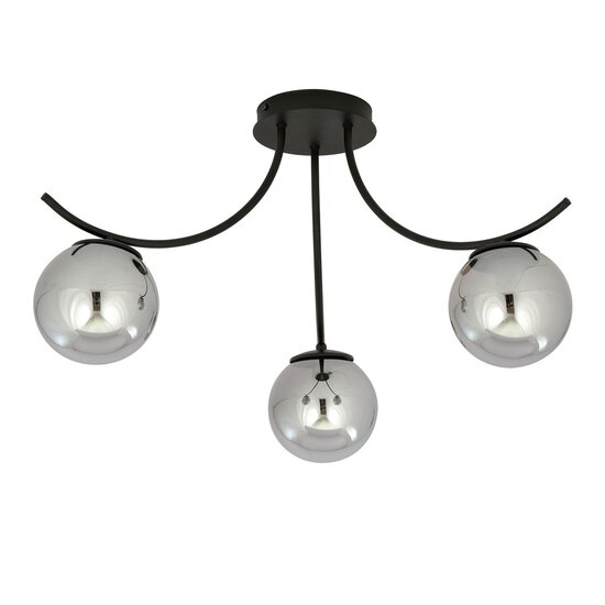 Emibig Emibig BOSTON 3 BLACK/GRAFIT - Lampe de plafond moderne pour un éclairage élégant