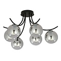 Emibig Emibig BOSTON 6 BLACK/GRAFIT - Lampe de plafond moderne pour espaces élégants