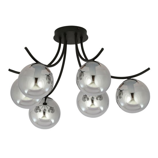 Emibig Emibig BOSTON 6 BLACK/GRAFIT - Modern ceiling lamp for stylish spaces