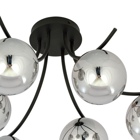 Emibig Emibig BOSTON 6 BLACK/GRAFIT - Modern ceiling lamp for stylish spaces