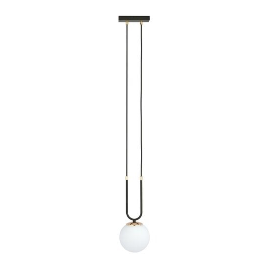 Emibig Emibig GLAM 1 BLACK/OPAL - Lámpara colgante retro para una iluminación elegante