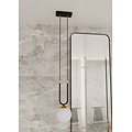 Emibig Emibig GLAM 1 BLACK/OPAL - Retro pendant lamp for stylish lighting
