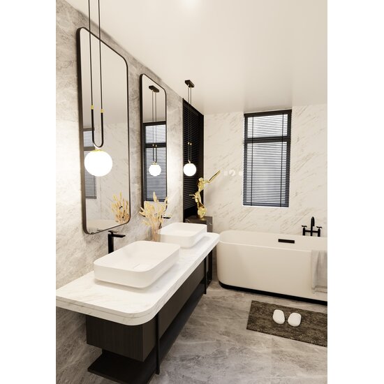 Emibig Emibig GLAM 1 Negro/Opal - Lámpara colgante retro para un ambiente elegante