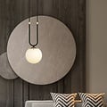 Emibig Emibig GLAM 1 BLACK/OPAL - Retro pendant lamp for stylish lighting
