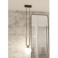 Emibig Emibig GLAM 1 BLACK/OPAL Hanglamp - Retro stijl voor een sfeervolle ambiance