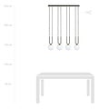 Emibig Emibig GLAM 4 BLACK/OPAL - Lampe suspendue rétro pour une ambiance élégante