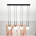 Emibig Emibig GLAM 4 BLACK/OPAL - Lampe suspendue rétro pour une ambiance élégante