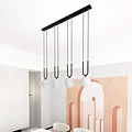 Emibig Emibig GLAM 4 BLACK/OPAL - Lampe suspendue rétro pour une ambiance élégante