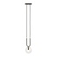 Emibig Emibig GLAM 1 BLACK/TRANSPARENT - Lampe suspendue rétro pour un éclairage stylé