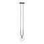 Emibig Emibig GLAM 1 BLACK/TRANSPARENT - Retro hanglamp voor sfeervolle verlichting