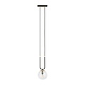 Emibig Emibig GLAM 1 BLACK/TRANSPARENT - Retro hanglamp voor sfeervolle verlichting