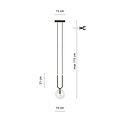 Emibig Emibig GLAM 1 BLACK/TRANSPARENT - Retro hanglamp voor sfeervolle verlichting