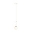 Emibig Emibig GLAM 1 WHITE/OPAL - Retro Pendant Lamp for a Stylish Atmosphere