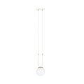 Emibig Emibig GLAM 1 WHITE/OPAL - Retro hanglamp voor sfeervolle verlichting