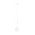 Emibig Emibig GLAM 1 WHITE/OPAL - Retro Pendelleuchte für gemütliches Licht