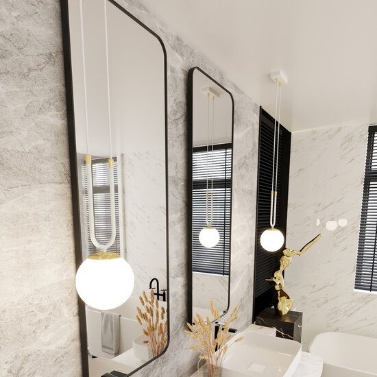 Emibig Emibig GLAM 1 WIT/OPAL - Retro Hanglamp voor een Stijlvolle Sfeer