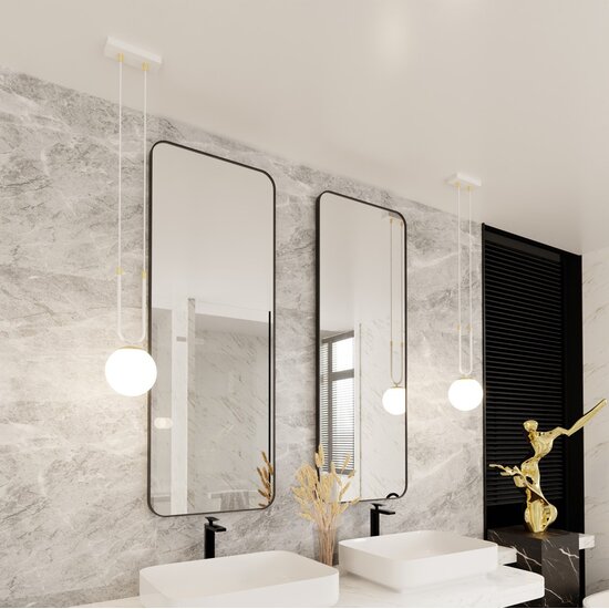 Emibig Emibig GLAM 1 WIT/OPAL - Retro Hanglamp voor een Stijlvolle Sfeer