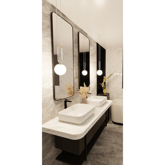 Emibig Emibig GLAM 1 BLANC/OPALE - Suspension Rétro pour une Ambiance Élégante