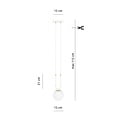 Emibig Emibig GLAM 1 WHITE/OPAL - Lámpara colgante retro para una iluminación acogedora