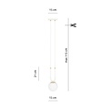 Emibig Emibig GLAM 1 WHITE/OPAL - Retro hanglamp voor sfeervolle verlichting