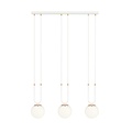 Emibig Emibig GLAM 3 WHITE/OPAL - Retro Pendelleuchte für stilvolle Räume