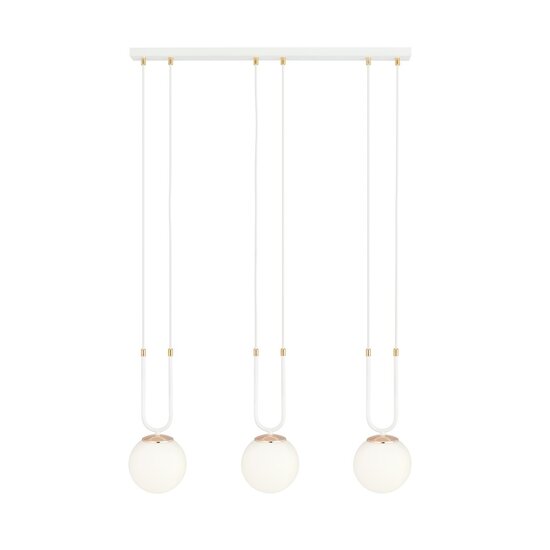 Emibig Emibig GLAM 3 WHITE/OPAL - Retro Hanglamp voor een Stijlvolle Sfeer