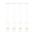Emibig Emibig GLAM 4 WHITE/OPAL - Retro pendant lamp for cozy lighting