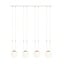 Emibig Emibig GLAM 4 WHITE/OPAL - Retro hanglamp voor sfeervolle verlichting