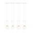 Emibig Emibig GLAM 4 WHITE/OPAL - Retro pendant lamp for cozy lighting