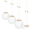 Emibig Emibig GLAM 4 WHITE/OPAL - Retro pendant lamp for cozy lighting