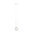 Emibig Emibig GLAM 1 WHITE/TRANSPARENT - Lampe suspendue rétro pour un éclairage élégant