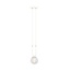 Emibig Emibig GLAM 1 WHITE/TRANSPARENT - Retro Pendelleuchte für stilvolle Beleuchtung