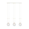 Emibig Emibig GLAM 3 WHITE/TRANSPARENT - Suspension rétro pour un éclairage élégant