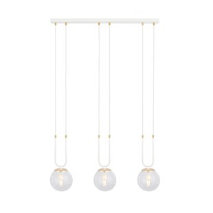 Emibig GLAM 3 White/Transparent Pendant Lamp
