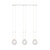 Emibig Emibig GLAM 3 Witte/Transparante Hanglamp