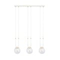 Emibig Emibig GLAM 3 WHITE/TRANSPARENT - Retro pendant lamp for stylish lighting