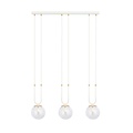Emibig Emibig GLAM 3 WHITE/TRANSPARENT - Suspension rétro pour un éclairage élégant