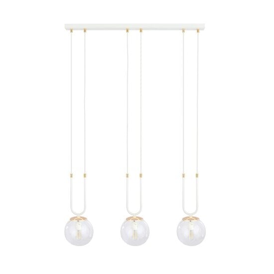 Emibig Emibig GLAM 3 WHITE/TRANSPARENT - Retro pendant lamp for stylish lighting