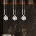 Emibig Emibig GLAM 3 WHITE/TRANSPARENT - Retro pendant lamp for stylish lighting