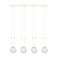 Emibig Emibig GLAM 4 WHITE/TRANSPARENT - Retro pendant lamp for stylish lighting