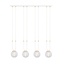 Emibig Emibig GLAM 4 WHITE/TRANSPARENT - Retro hanglamp voor sfeervolle verlichting