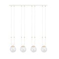 Emibig Emibig GLAM 4 WHITE/TRANSPARENT - Retro pendant lamp for stylish lighting