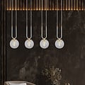Emibig Emibig GLAM 4 WHITE/TRANSPARENT - Retro pendant lamp for stylish lighting