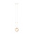 Emibig Emibig GLAM 1 Wit/Miodowy Hanglamp