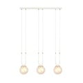 Emibig Emibig GLAM 3 WHITE/MIODOWY - Retro pendant lamp for a cozy ambiance